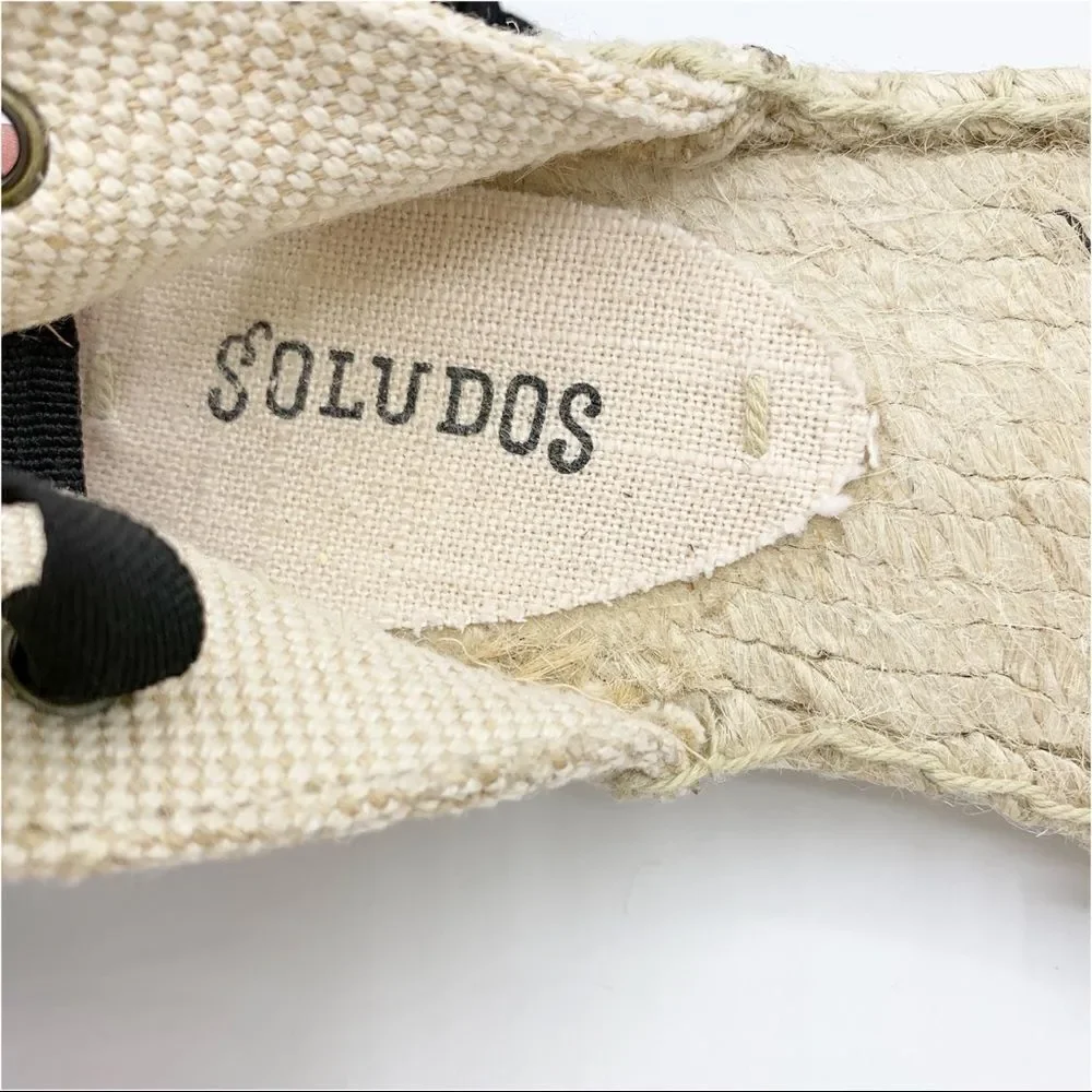 Soludos Colorful Low Heel Lace Up Espadrilles Sz 7I‎